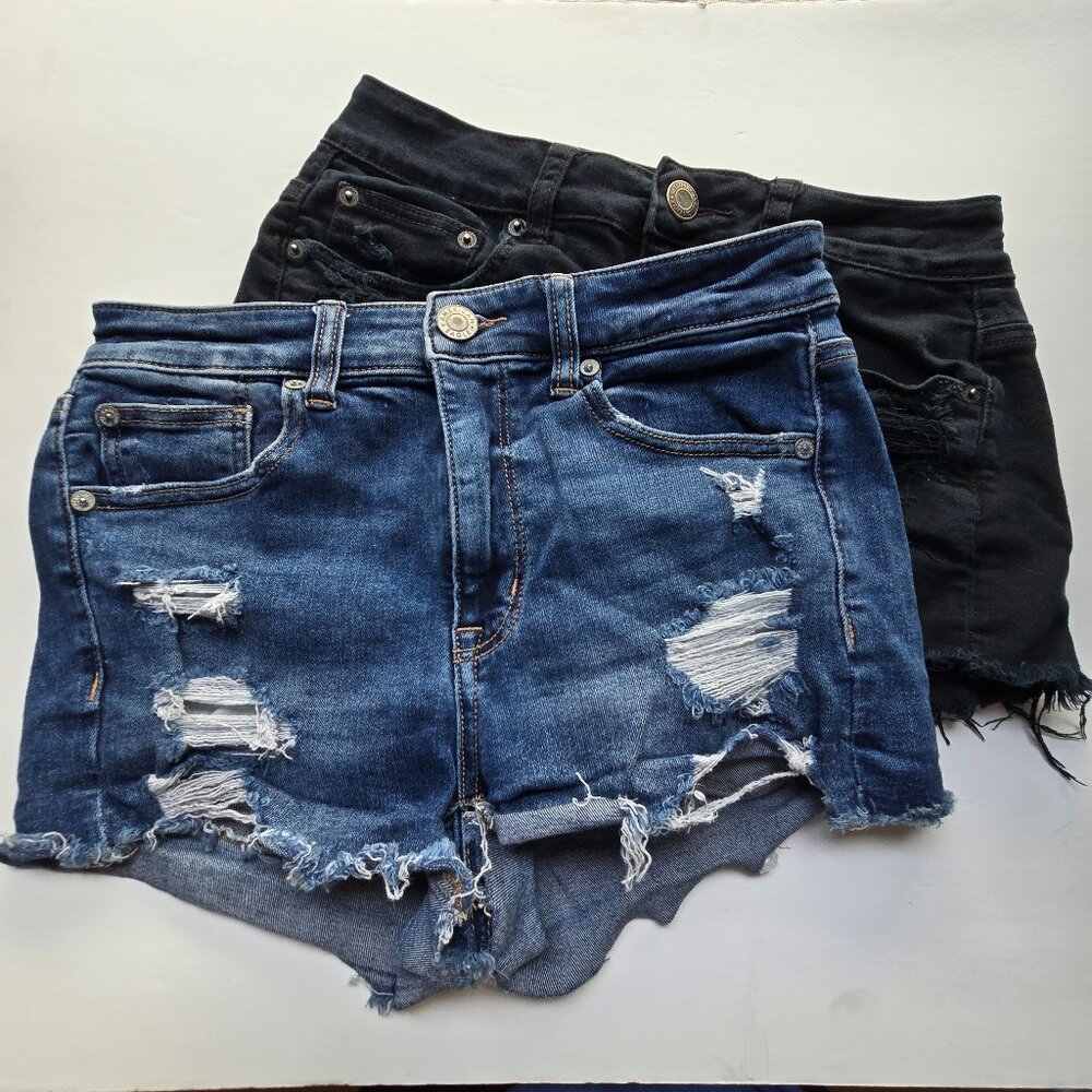 American Eagle High Rise Shortie/Festival Shorts 6 BUNDLE